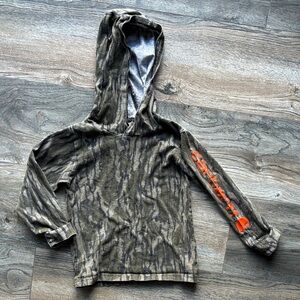 Carhartt Kids Camo Hoodie with Orange Logo